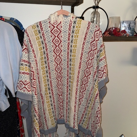 CAbi Multicolor Knit Poncho - Picture 6 of 12